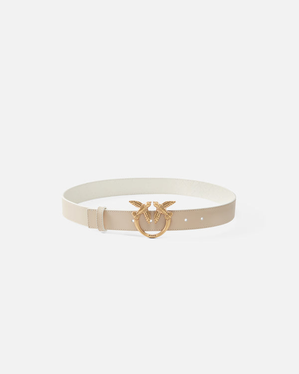 Double-face belt with Love Birds buckle, 3 cm - LOVE BERRY H3 BELT