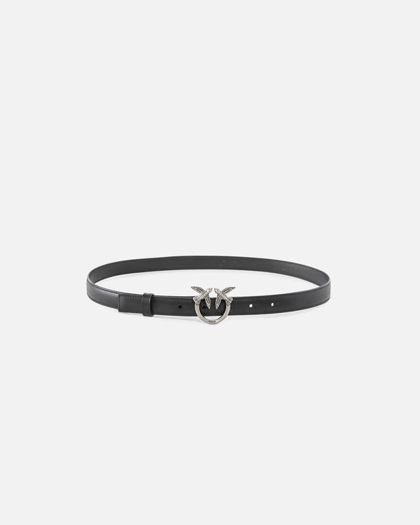 Love Birds thin leather belt 2cm - LOVE BERRY H2 BELT