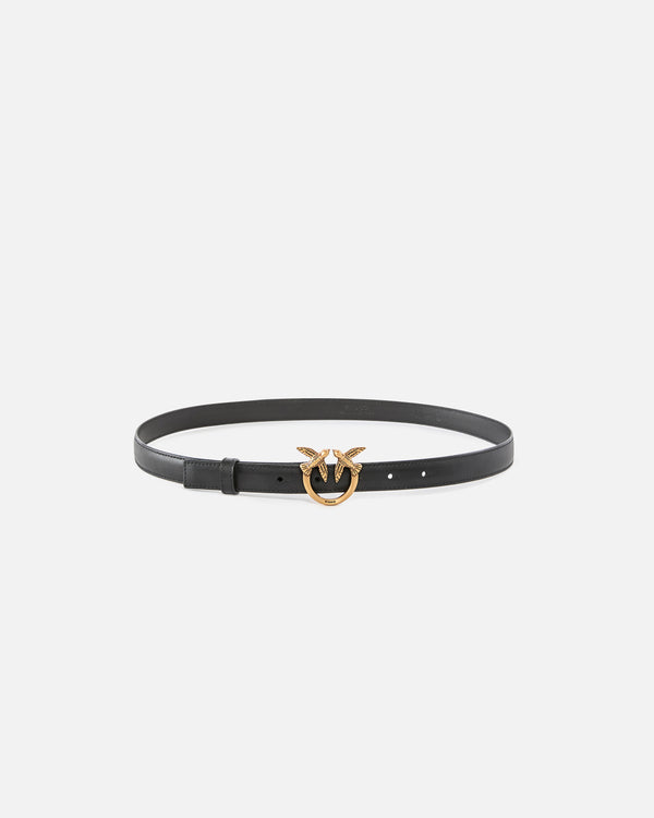 Love Birds thin leather belt 2cm - LOVE BERRY H2 BELT