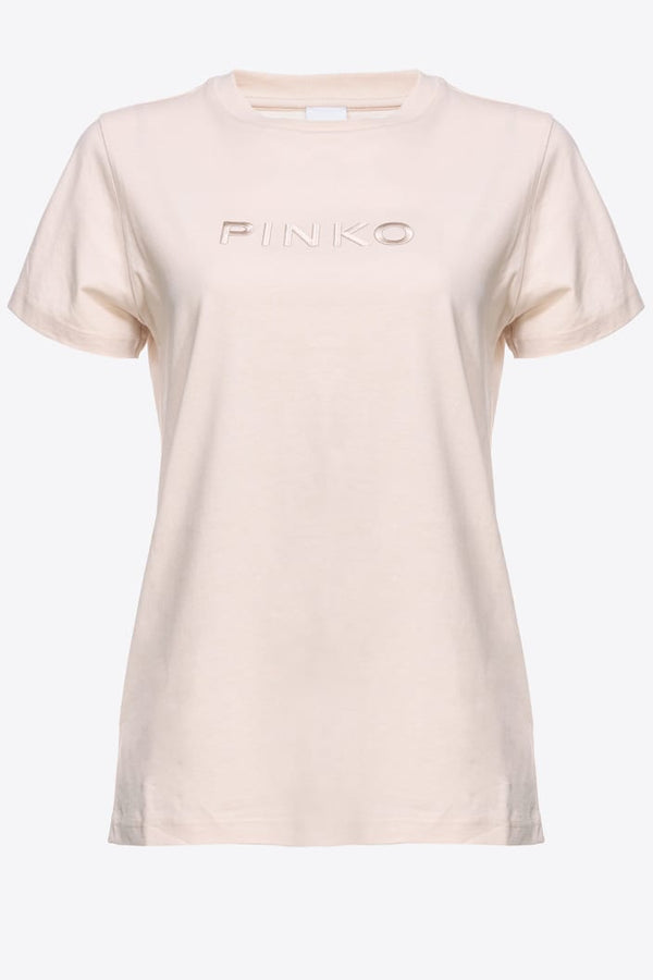 START T-SHIRT JERSEY LOGO PINKO EFF