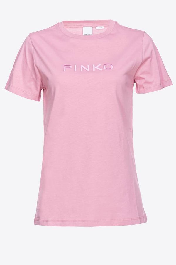 START T-SHIRT JERSEY LOGO PINKO EFF