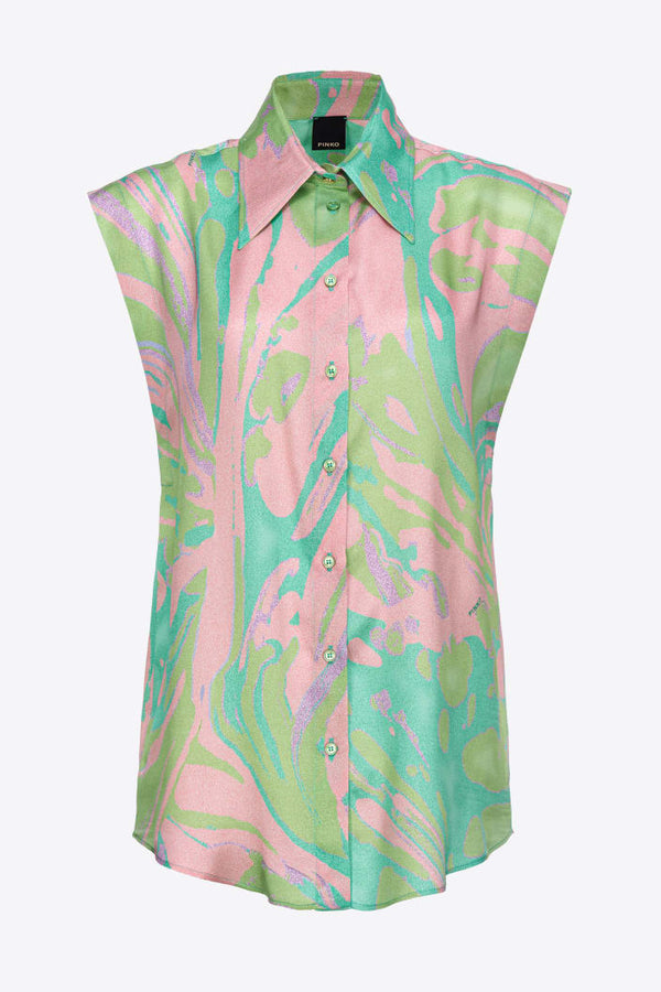 CABIRI CAMICIA SATIN STAMPA SPLASH