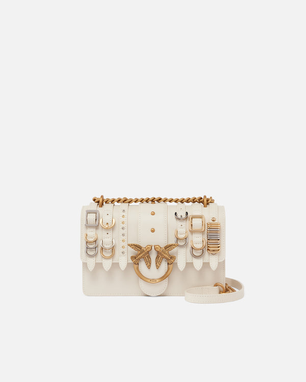 Love Bag small crossbody bag in leather with straps - LOVE ONE MINI LIGHT CL