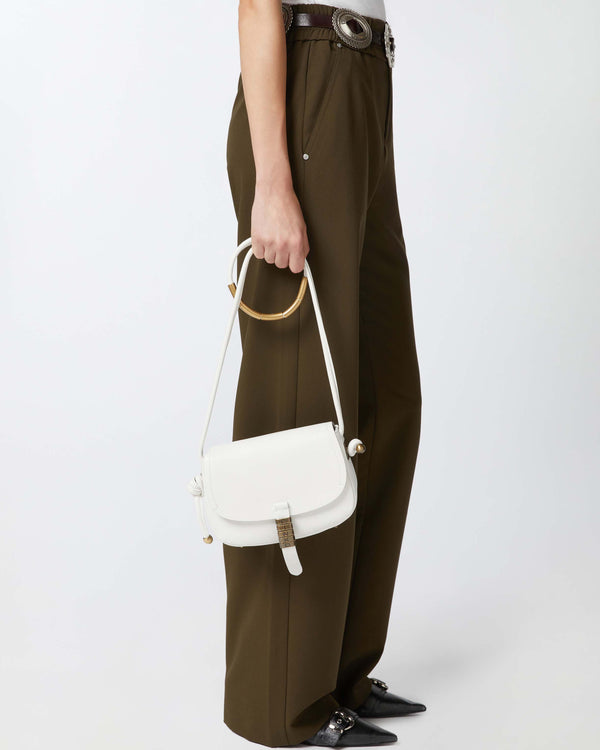 Soft leather crossbody bag - MINI SADDLE