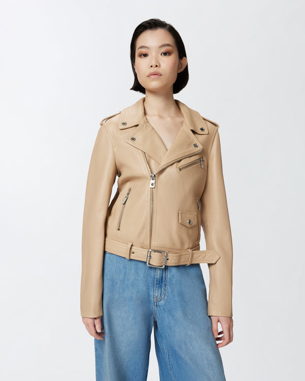 Soft nappa leather biker jacket - COSTA RICA BIKER JACKET