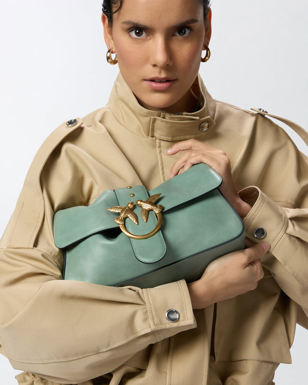 Love Bag large soft shoulder bag in leather - LOVE ONE CLASSIC SLOUCHY FL
