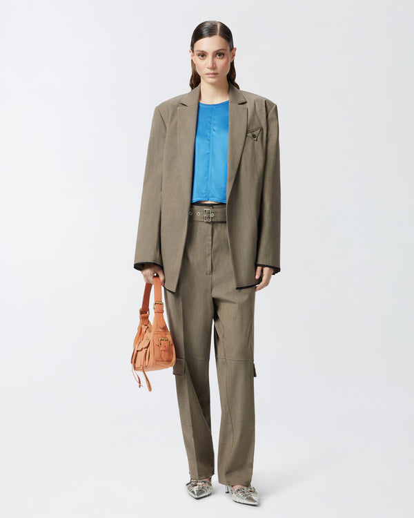 Cargo trousers with matching belt - PIOVE TROUSERS