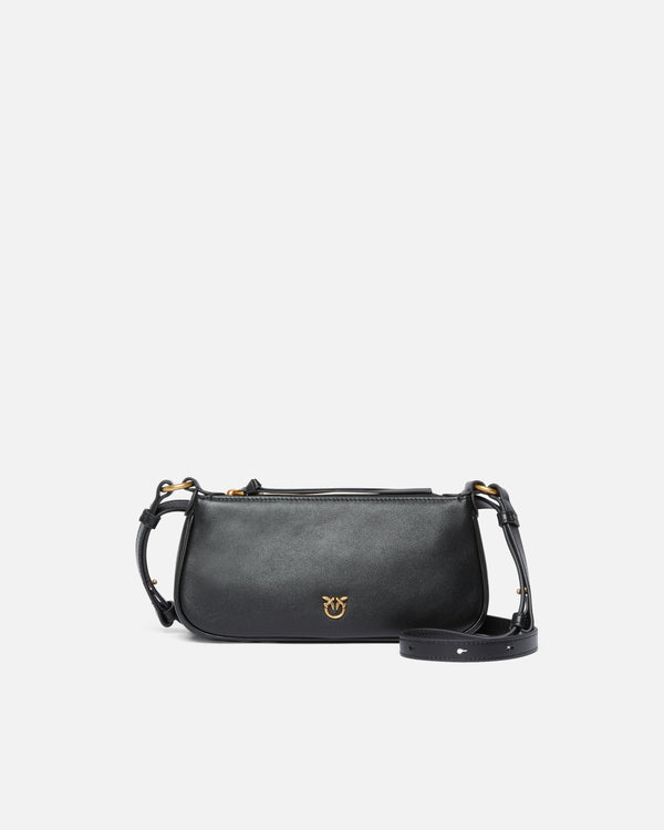Leather Mini Half Moon Baguette crossbody bag