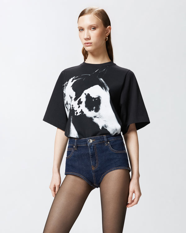 Reimagine by PINKO X Patrick McDowell wide T-shirt with horse print  Add to Wishlist - TROPHY T-SHIRT