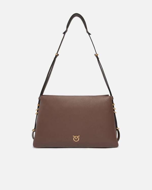 One, Two, Three Bag shoulder bag with three compartments - TRIPLET VITELLO MORBIDO