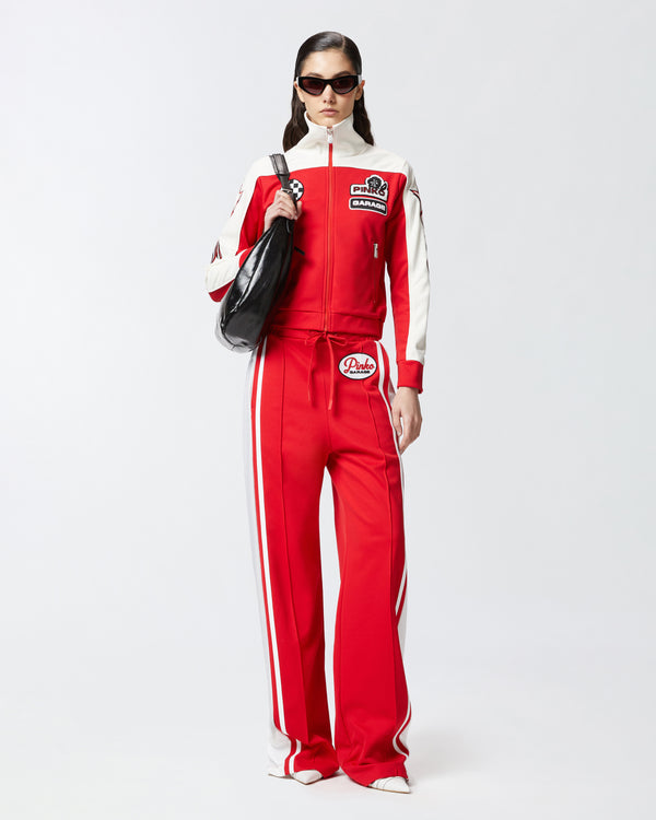 PINKO Garage cropped sweatshirt with zip - EDGAR JACKET