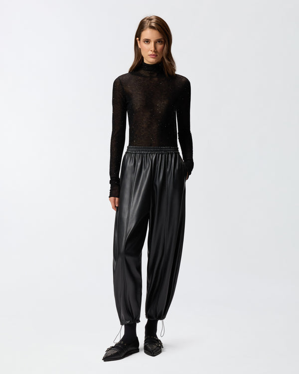 Faux leather balloon trousers - SPEZIA TROUSERS