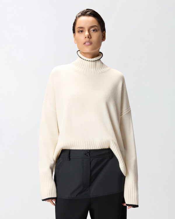 Knit polo-neck sweater - FALKLAND KNITWEAR