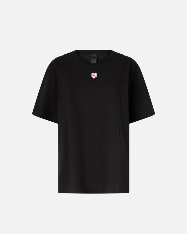 T-shirt with heart embroidery - TORTINO T-SHIRT