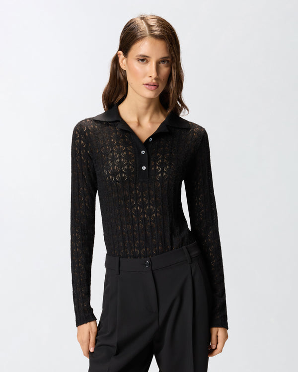 Knit lace bodysuit - YOANA BODYSUIT