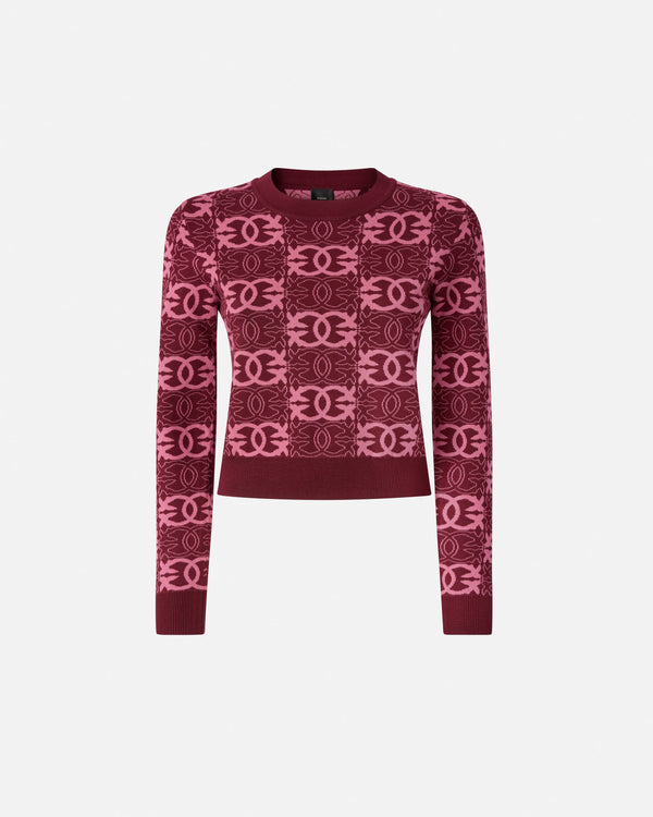 Cropped sweater with Love Birds logo - GYPSIES CROPPED