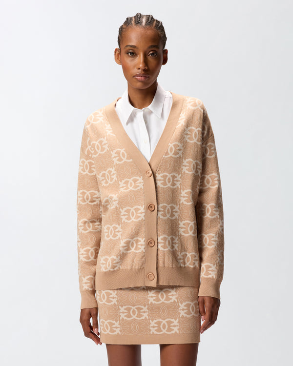Cardigan with Love Birds logo - HALF BREED CARDIGAN