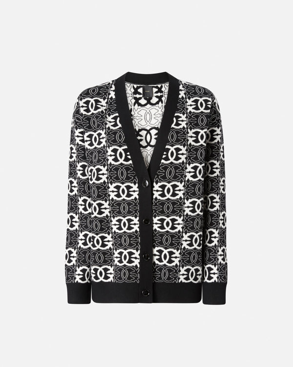 Cardigan with Love Birds logo - HALF BREED CARDIGAN