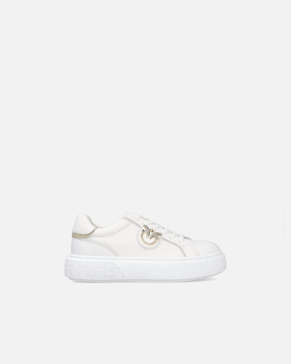 High-soled flatform sneakers with metal logo - YOKO 01