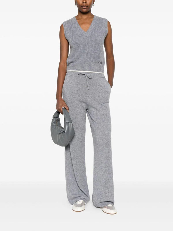 Knit V-neck vest - STAGNONE GILET