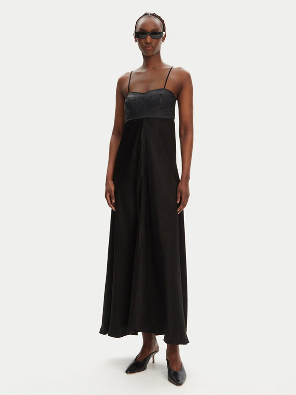 Satin crinkle dress - Evening dress ANYMORE
