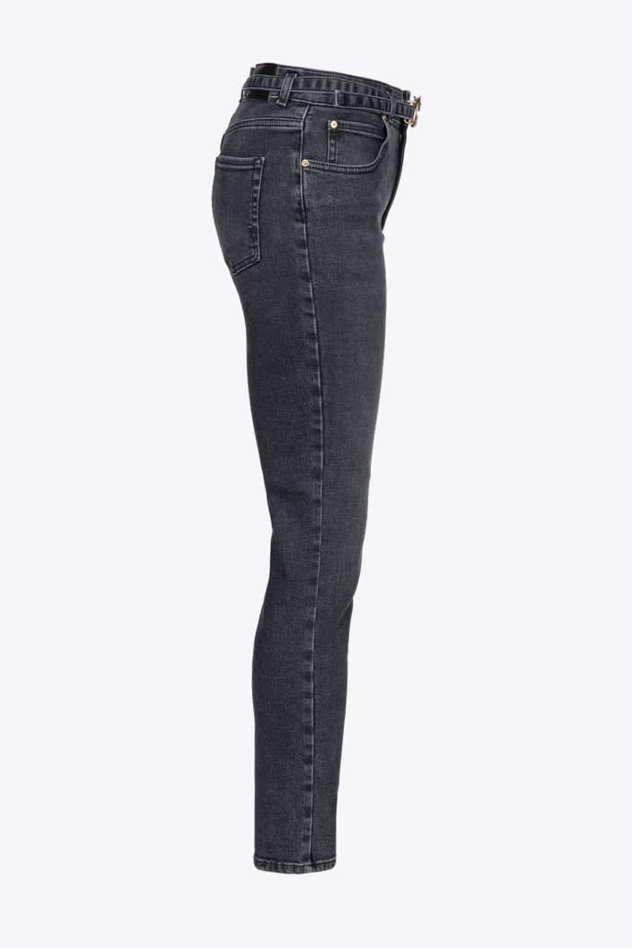 SUSAN SKINNY DENIM STRETCH BLACK - PINKO ISRAEL