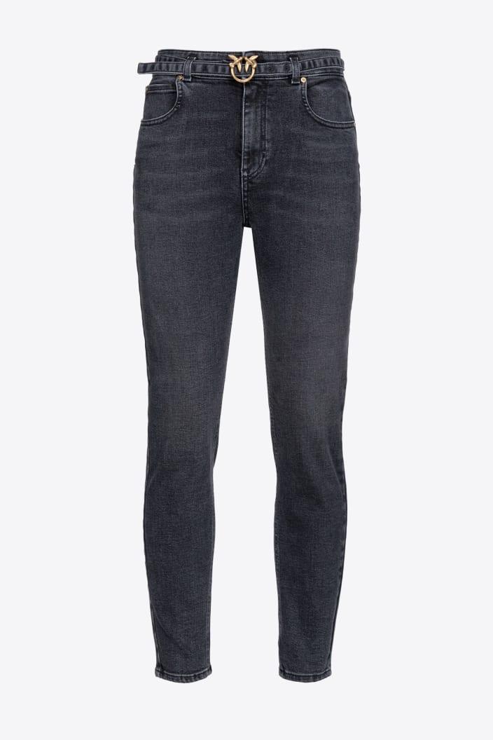 SUSAN SKINNY DENIM STRETCH BLACK - PINKO ISRAEL