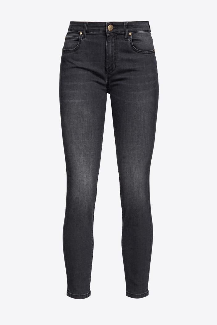 SABRINA SKINNY DENIM BLACK BLK STRE ג'ינס - PINKO ISRAEL