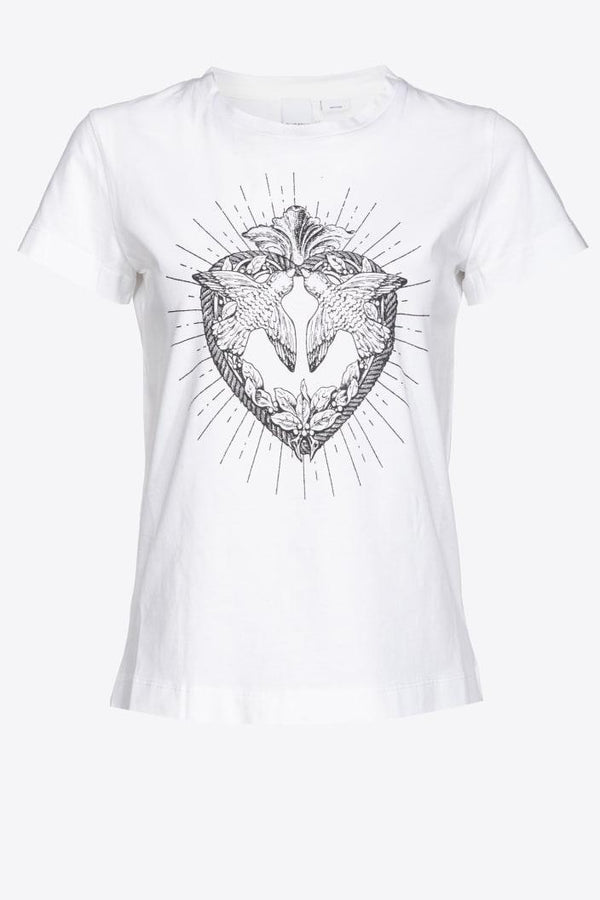 BUSSOLOTTO T-SHIRT JERSEY HEART AND טופ - PINKO ISRAEL