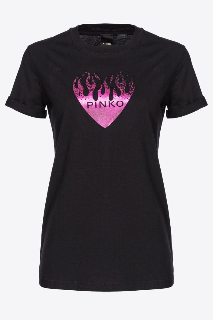 TOLMEZZO T-SHIRT JERSEY DI COTONE S טופ - PINKO ISRAEL