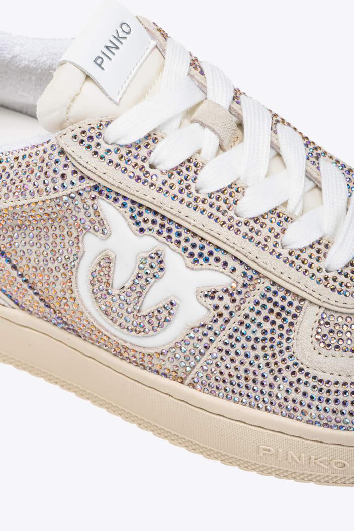 ARLETTE SNEAKER SUEDE FULL STRASS נעל סניקרס - PINKO ISRAEL