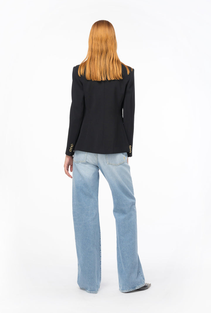 WANDA WIDE LEG DENIM VINTAGE CHIARO - PINKO ISRAEL