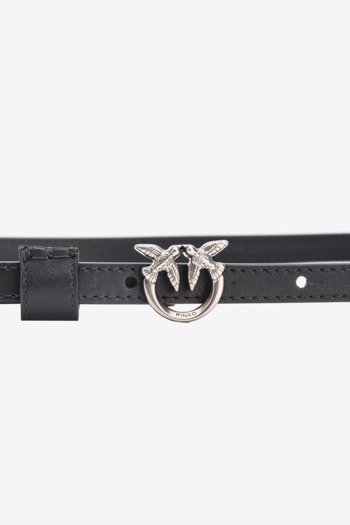 LOVE BERRY H1 BELT VITELLO SILVER - PINKO ISRAEL